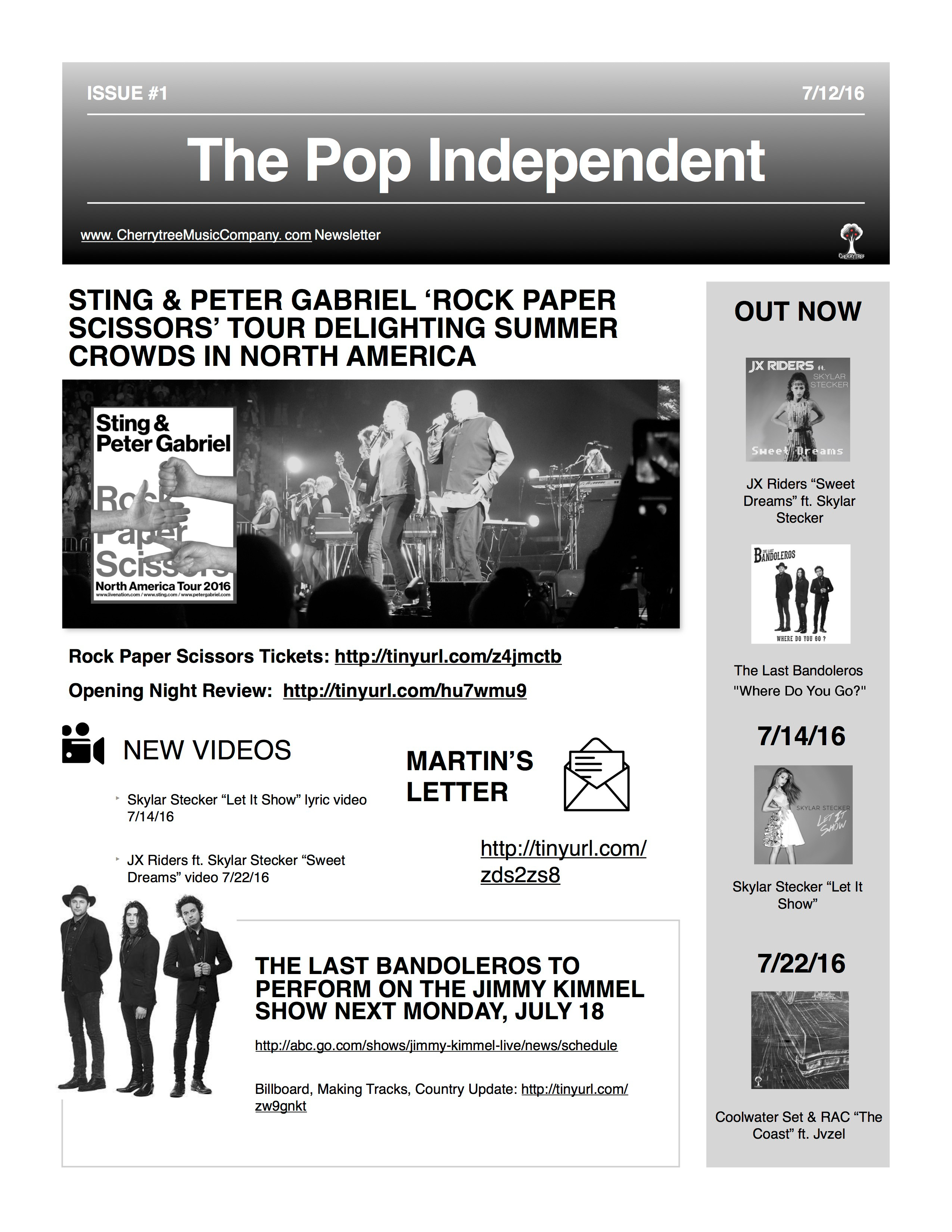 The Pop Alternative, Issue 1